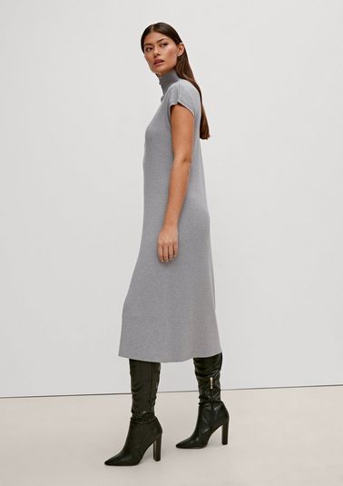 Knit dress with a high neckline from comma