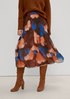 Chiffon skirt with plissé pleats from comma