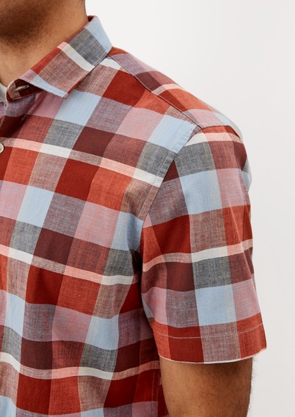 Hommes Chemises | Regular : chemise à carreaux à manches courtes - GN20613