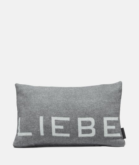 Elegant cushion cover with logo lettering from liebeskind
