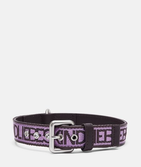 Dog collar with logo lettering from liebeskind