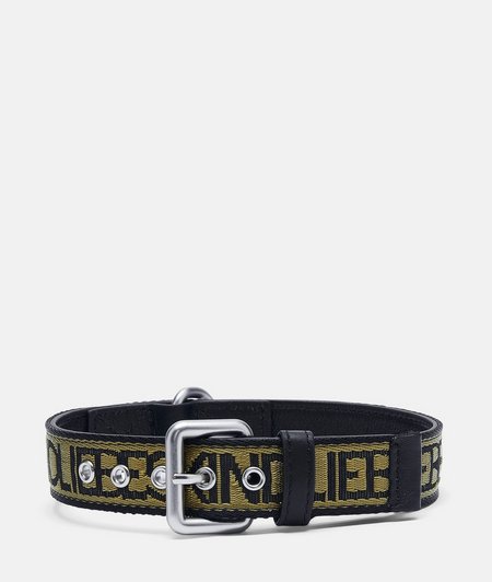 Dog collar with logo lettering from liebeskind