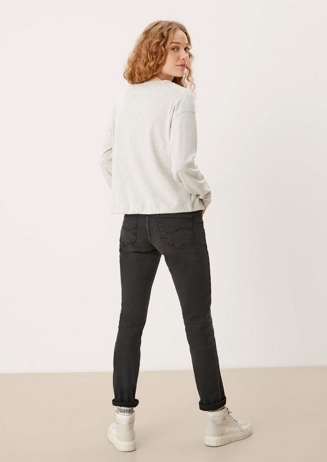 Damen Oberteile | Sweater mit Flockprint - JS33221