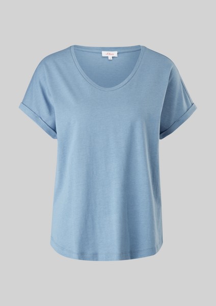 Damen Shirts & Tops | T-Shirt aus Viskosemix - UK04642