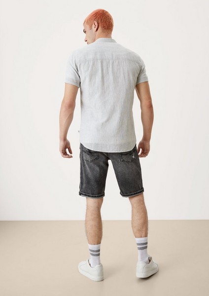 Hommes Chemises | chemise en lin mélangé - XX33848