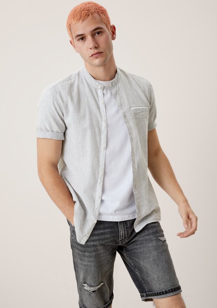 Hommes Chemises | chemise en lin mélangé - XX33848