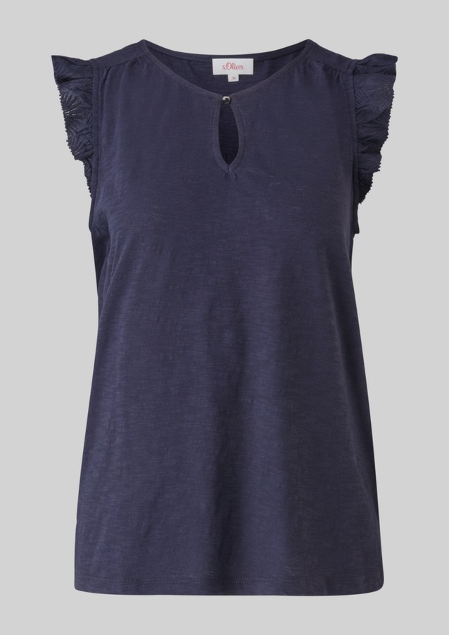 Femmes Shirts & tops | Top blousant orné de dentelle - JX12208