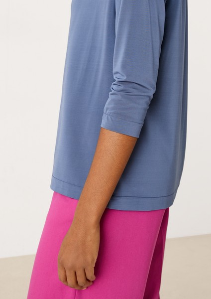 Damen Shirts & Tops | Shirt mit Wasserfallkragen - PV80688