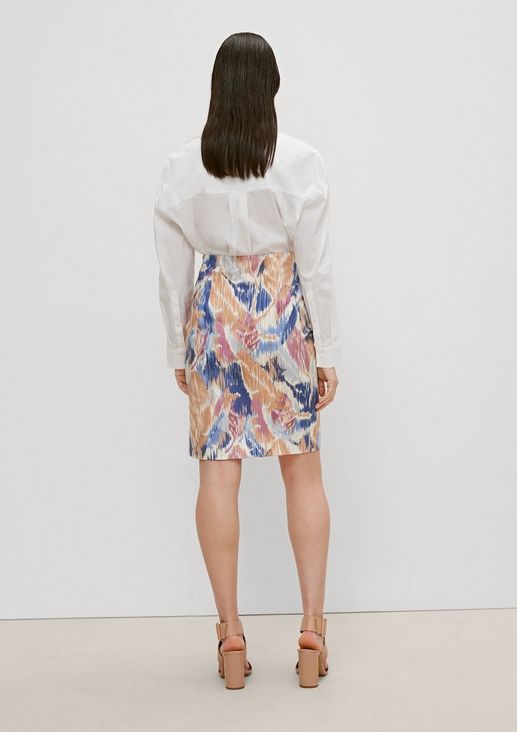Skirt with an all-over print from comma