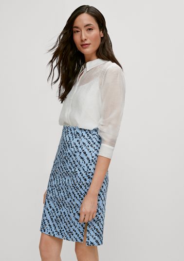 Skirt with an all-over print from comma