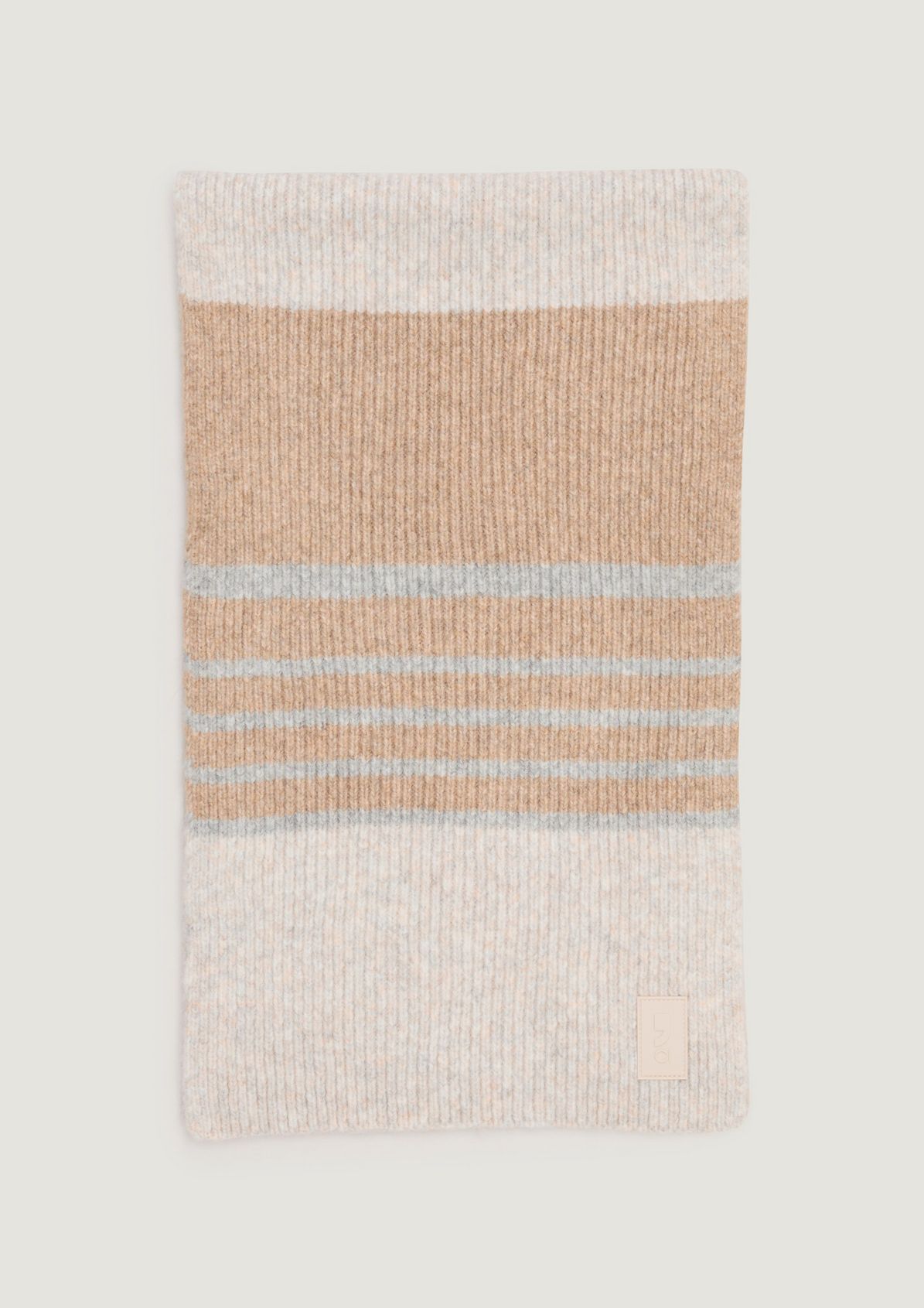 Wool blend scarf with stripes from comma