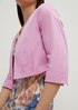 Cropped jacket in cotton satin from comma