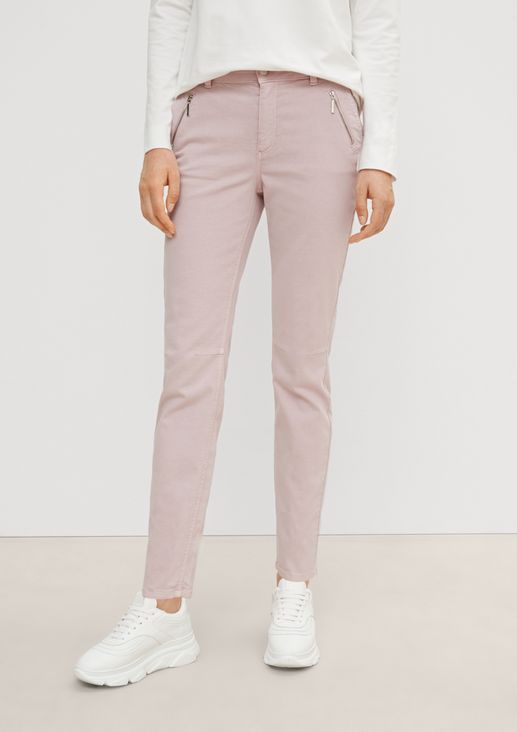 Trousers with decorative zips from comma