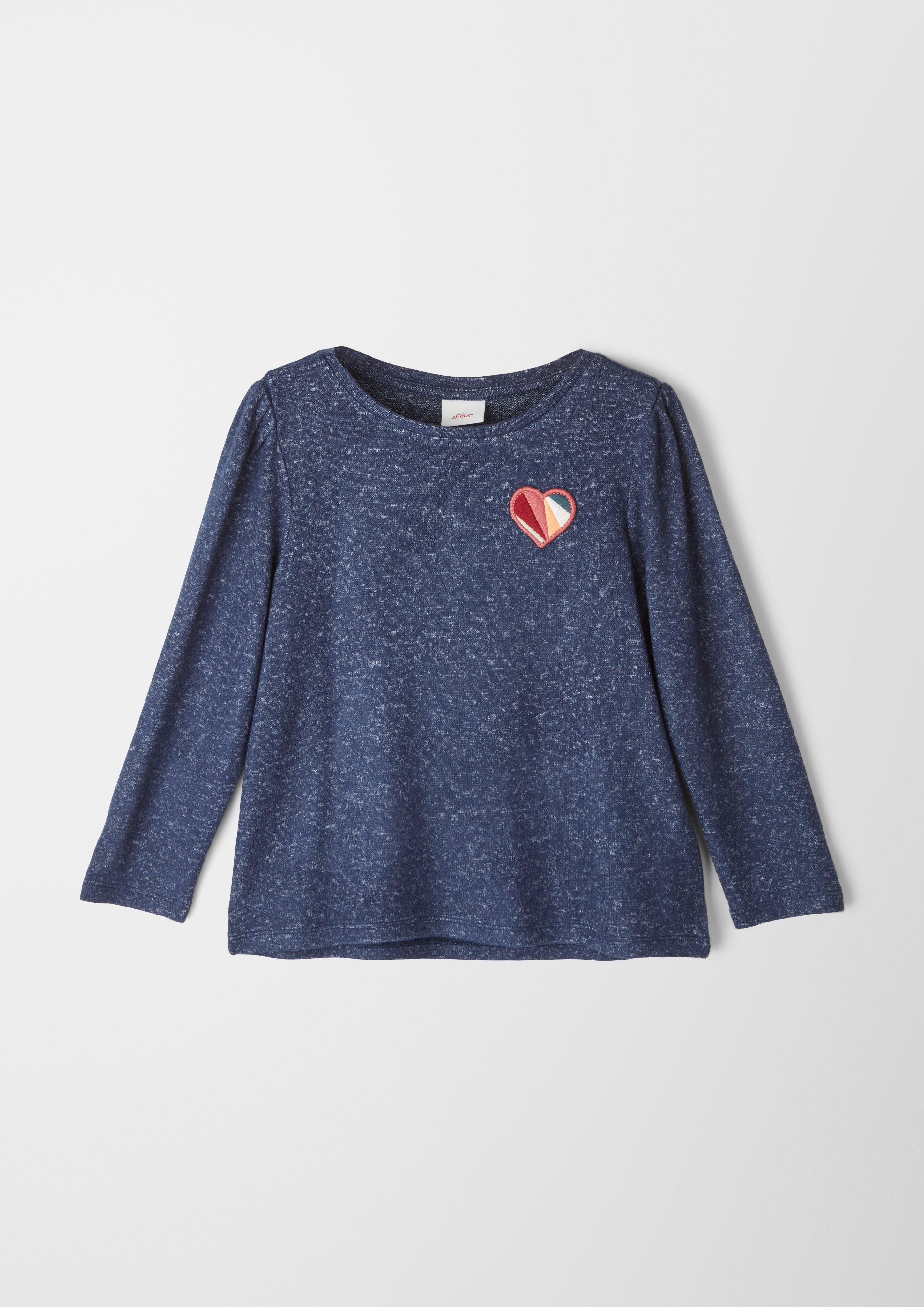 Mixed fabric top