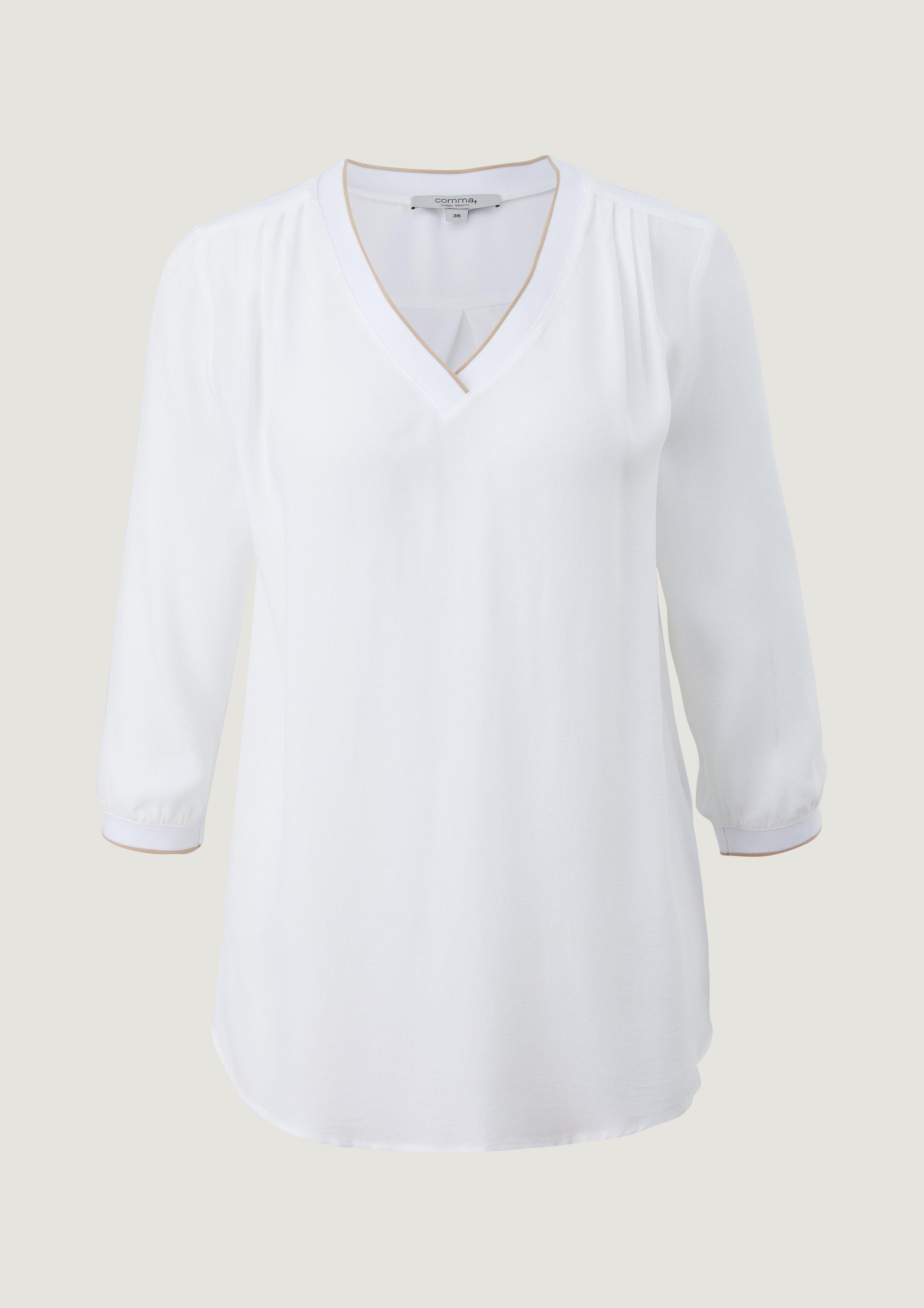 Leichte Bluse mit V-Neck 
