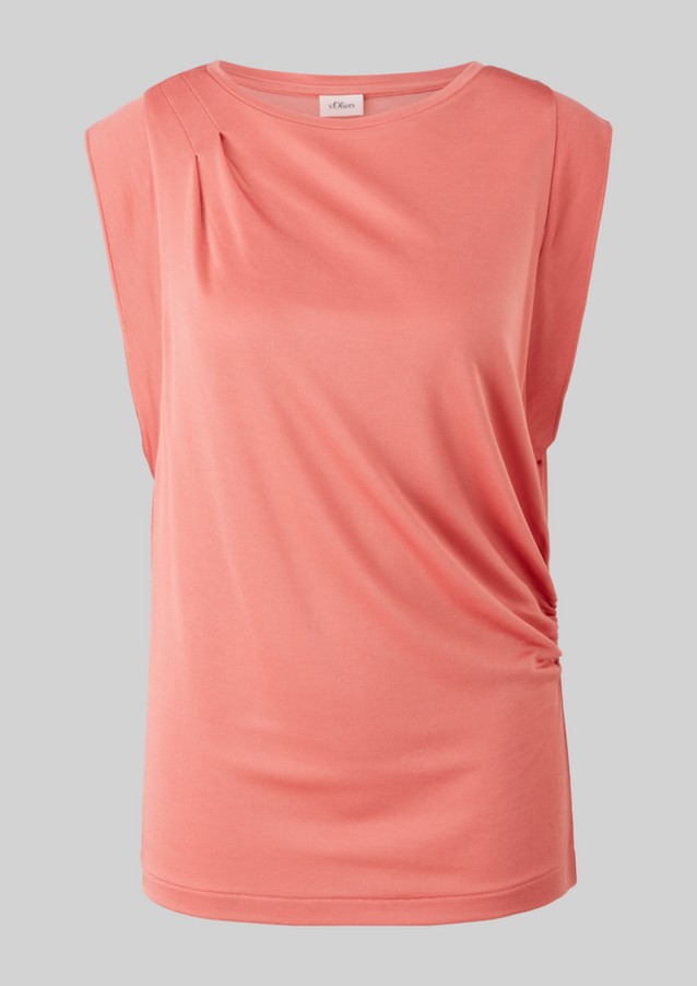 Femmes Shirts & tops | Top en viscose orné de plis décoratifs - HC54499