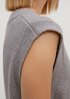 Sleeveless jumper with a percentage of wool from comma