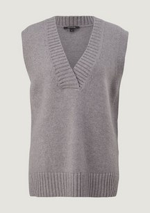 Sleeveless jumper with a percentage of wool from comma