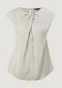 Satin blouse with a knotted detail from comma