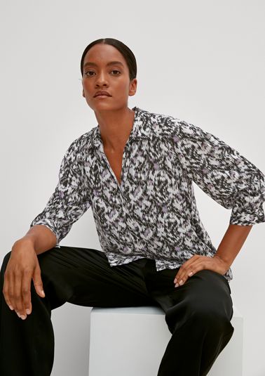 Viscose crêpe blouse from comma
