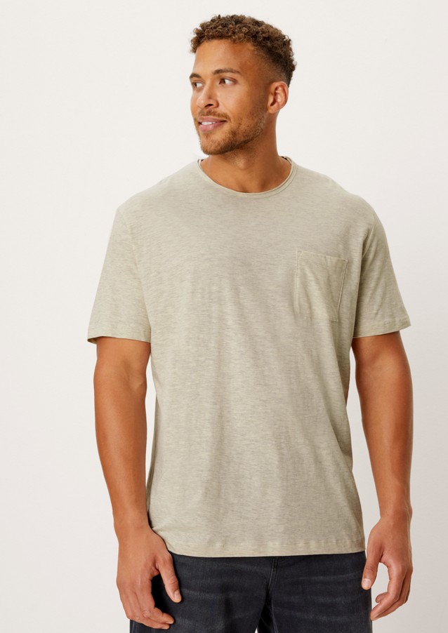 Hommes s.Oliver | T-shirt en jersey de fil flammé - GU03259