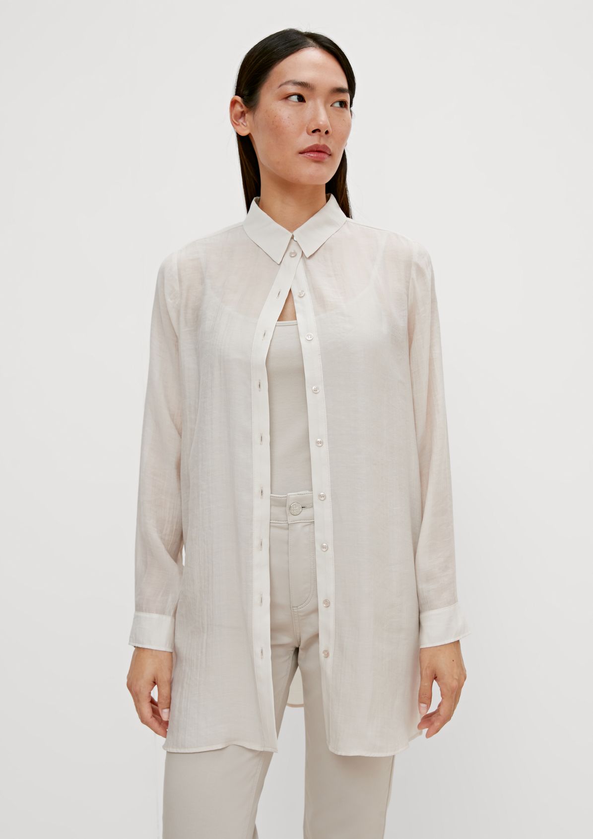 Long blouse in a lyocell blend from comma