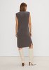 Sleeveless knitted dress from comma