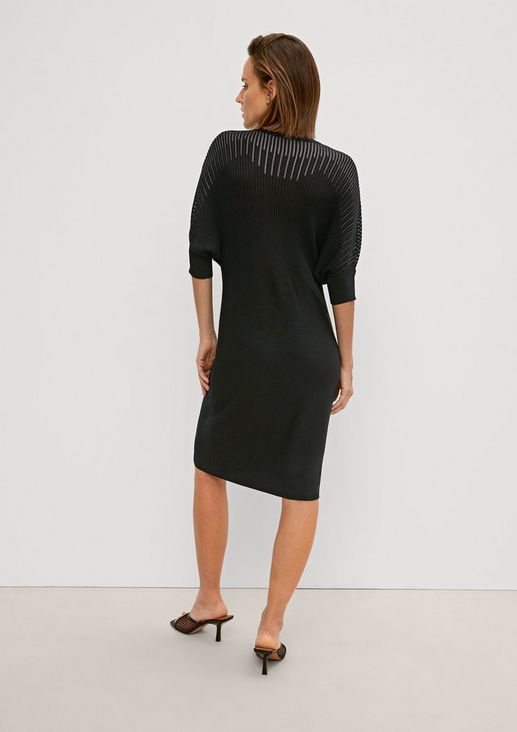 Knit dress with ribbed details from comma