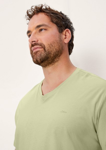 Hommes Big Sizes | T-shirt en jersey à encolure en V - VZ55011