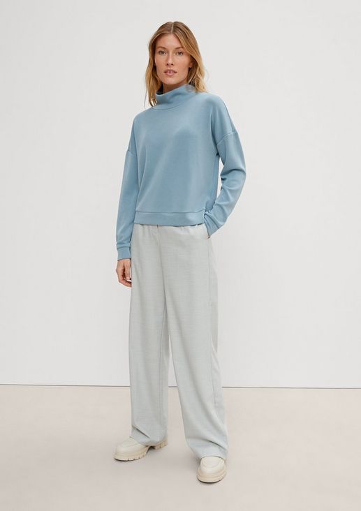 Sweatshirt with a stand-up collar from comma