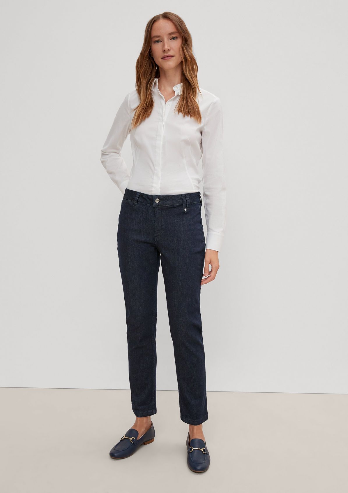 Regular fit: 7/8-length straight leg jeans from comma