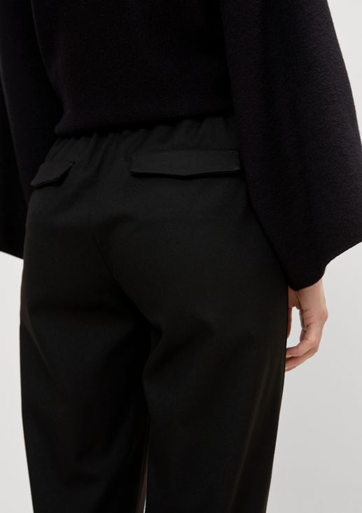 Relaxed: flannel tracksuit bottoms from comma