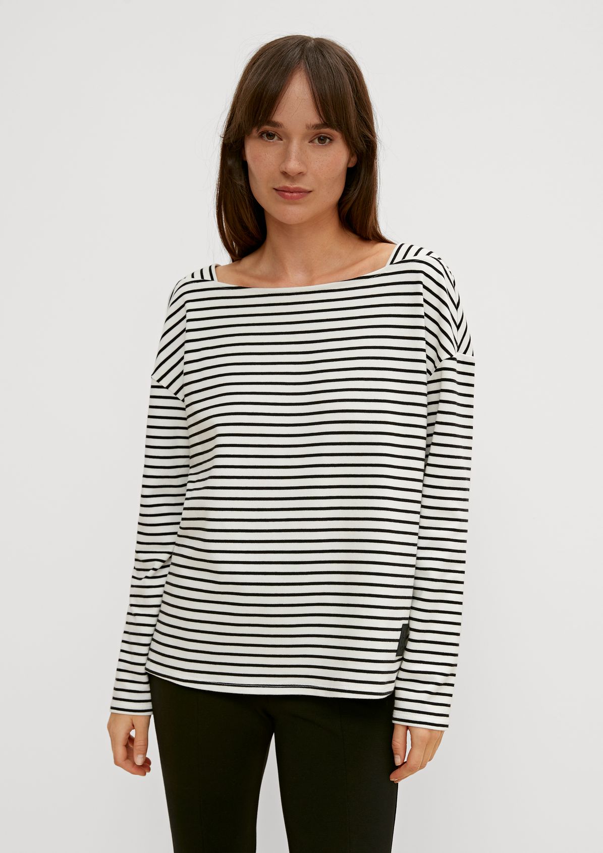 Long sleeve jersey top from comma