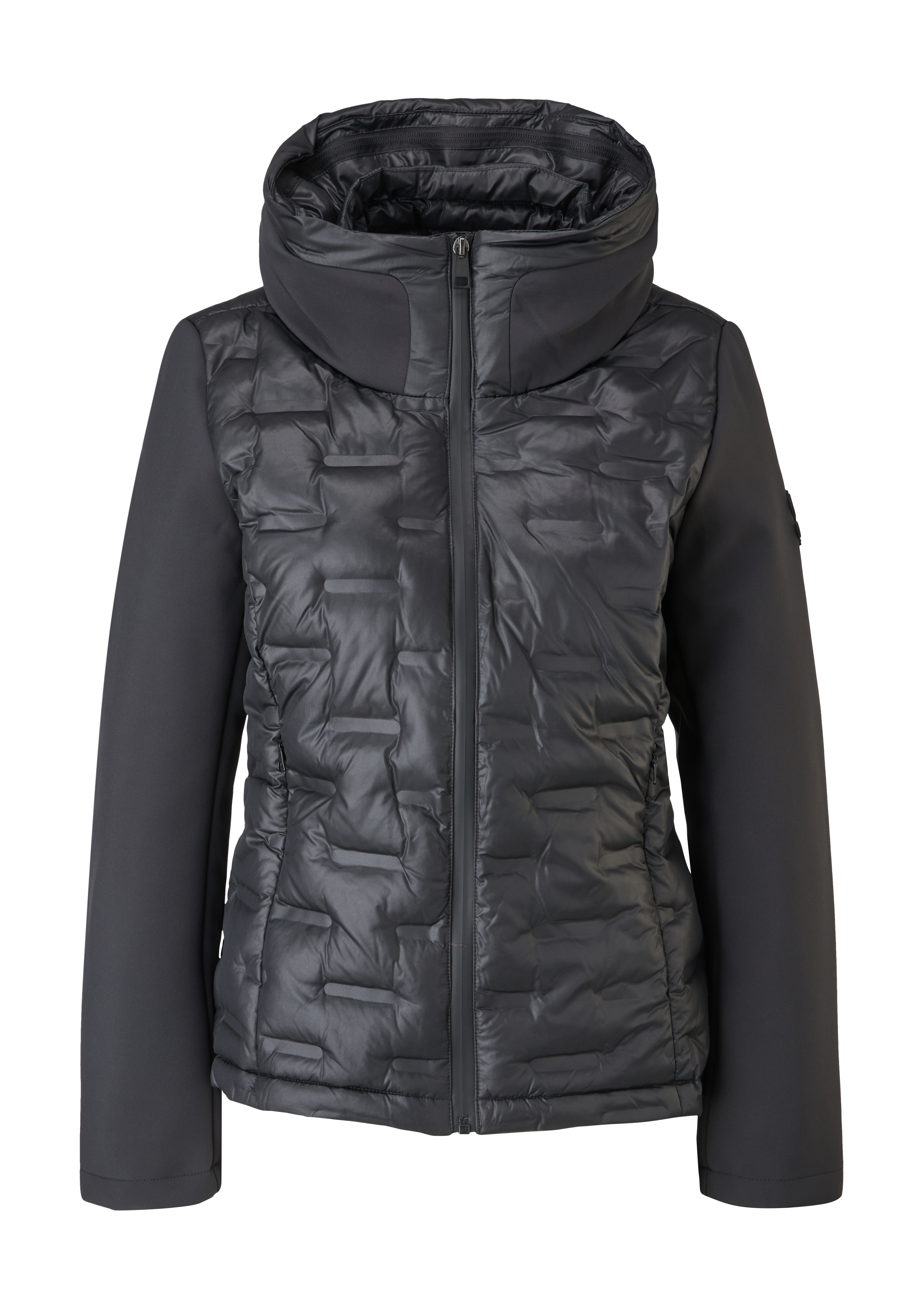 Mixed fabric jacket