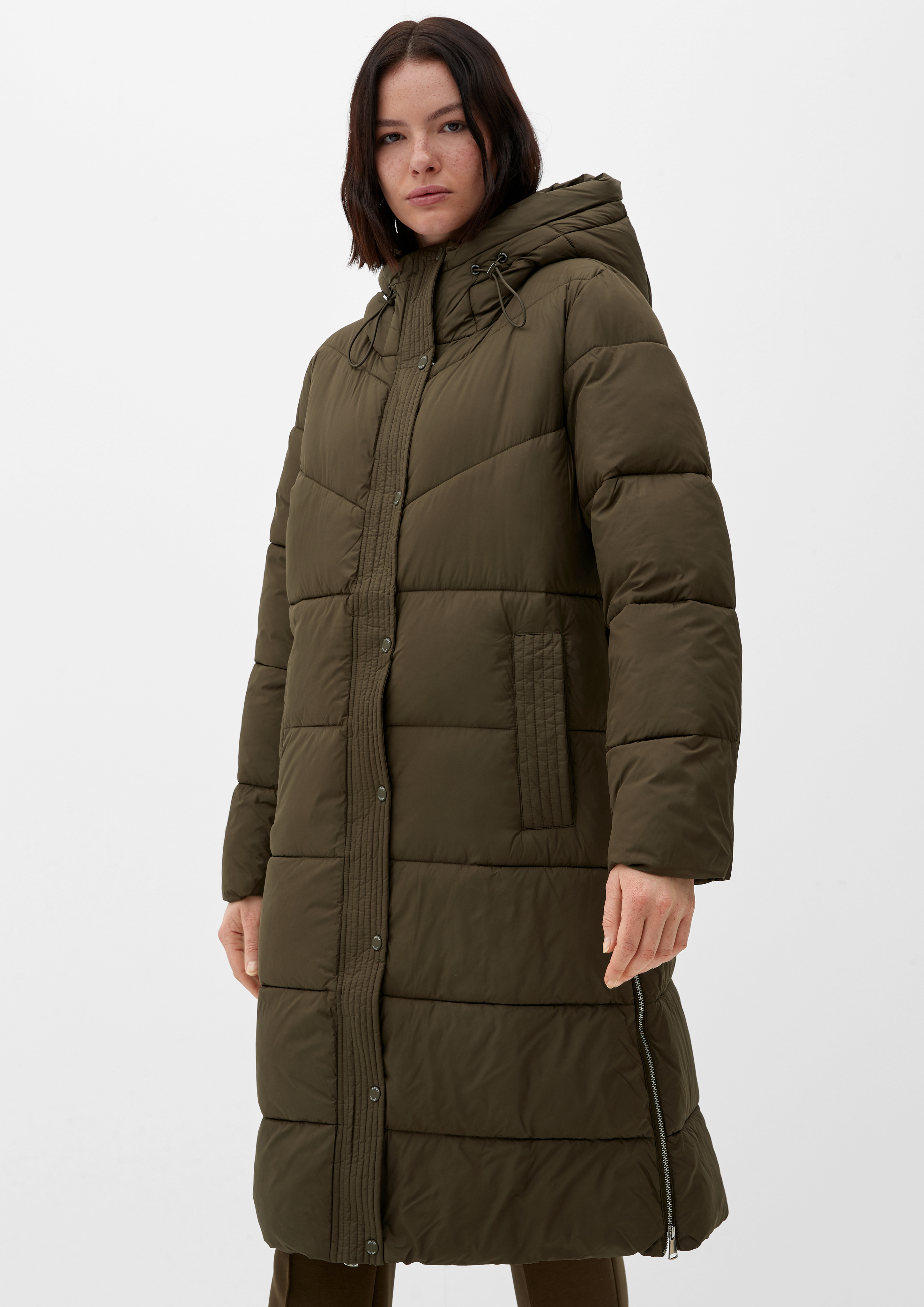 Women Coat with quilting - olive | www.soliver.eu