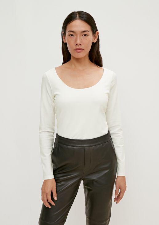 Long sleeve top in blended lyocell from comma