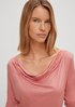 Viscose top with a cowl neckline from comma