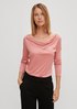 Viscose top with a cowl neckline from comma