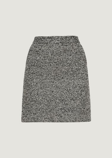Bouclé skirt with patterned texture from comma