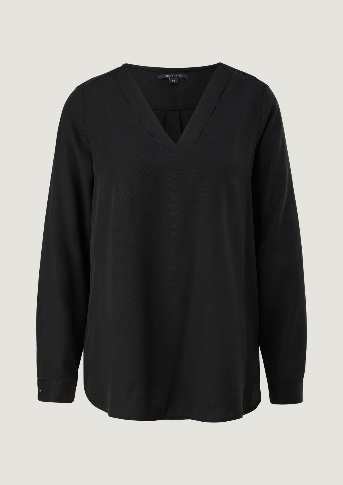 Blouse with cut-outs on the collar from comma