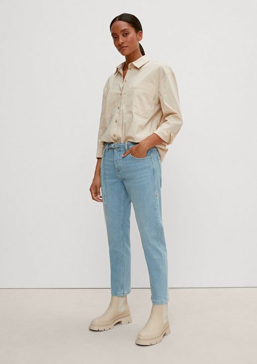 Regular fit: Boyfriend jeans with a belt from comma