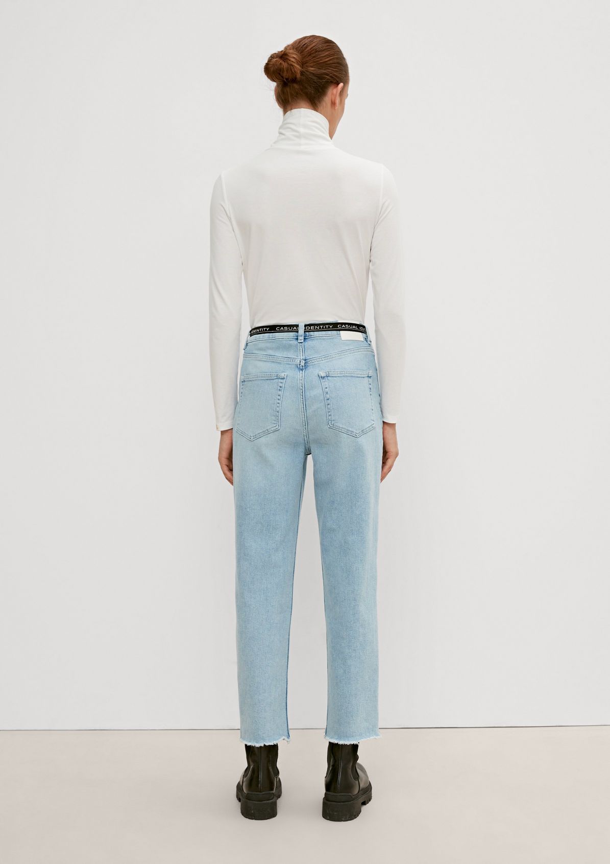 Regular fit: Mom jeans with a belt from comma