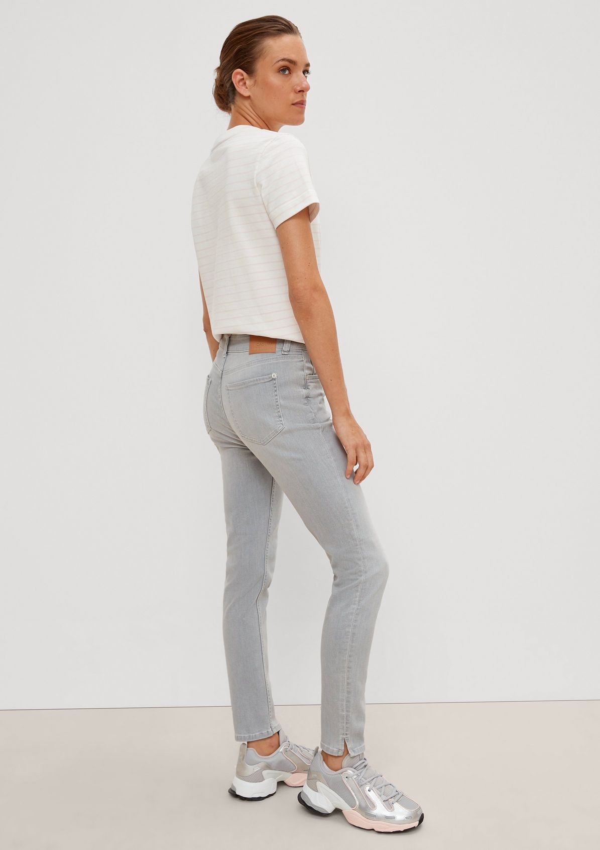 Skinny fit: jeans with hem slits from comma