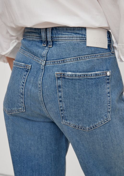 Slim: Jeans mit Waschung 