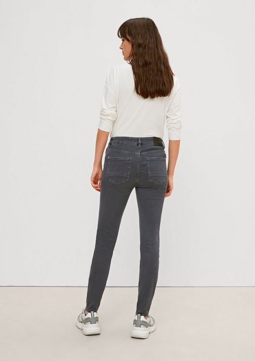 Jeans with zips at the leg hems from comma