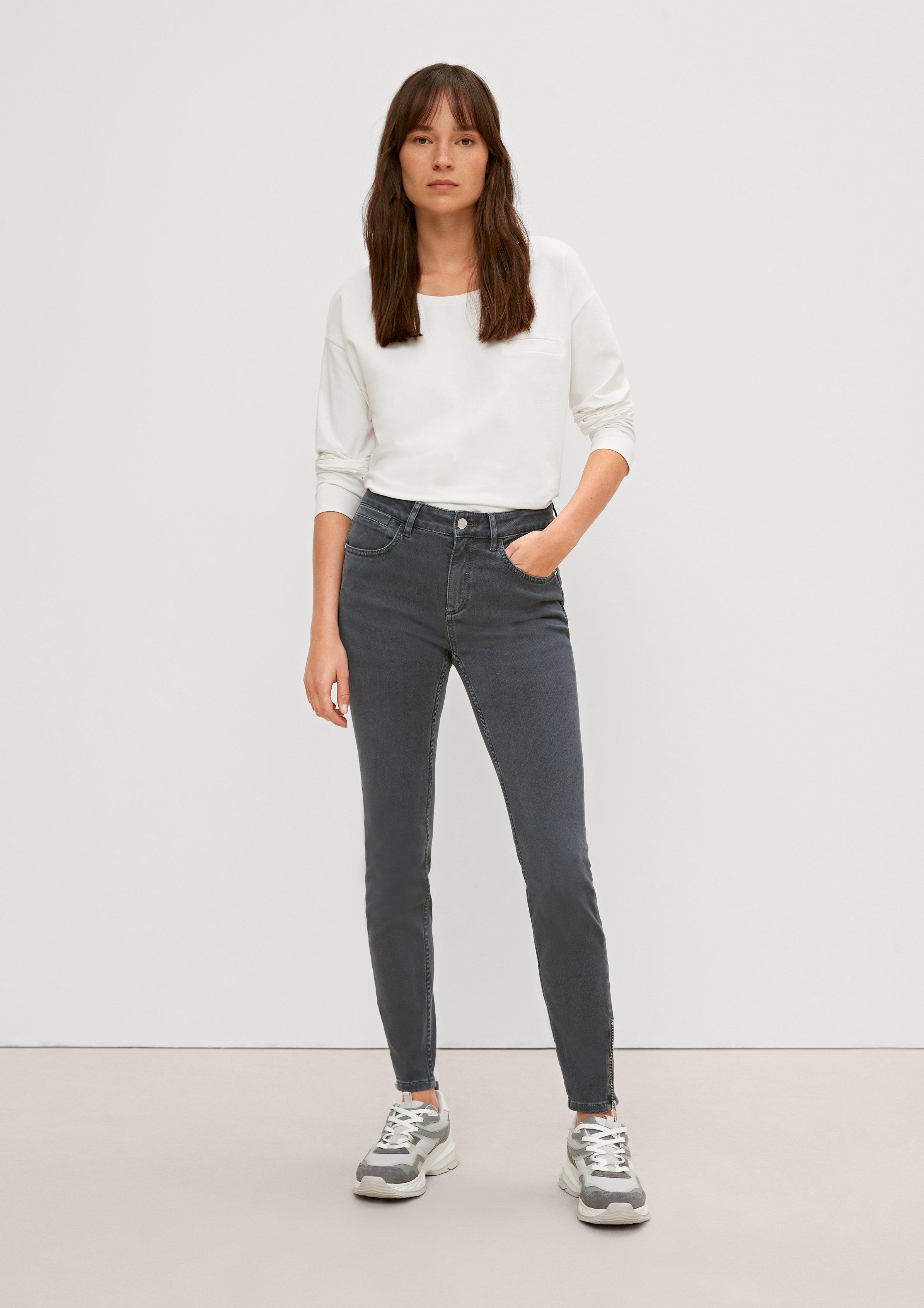 comma Skinny fit: jeans with zips at the leg hems