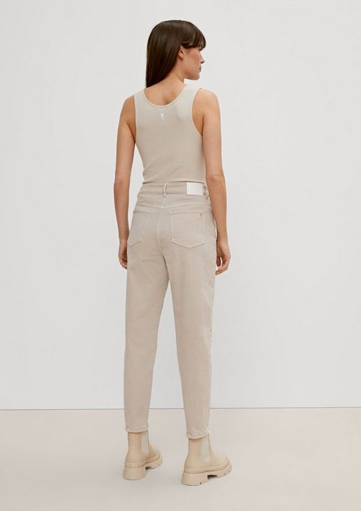 Slim straight fit: twill trousers from comma