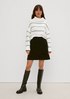 Polo neck jumper with stripes from comma
