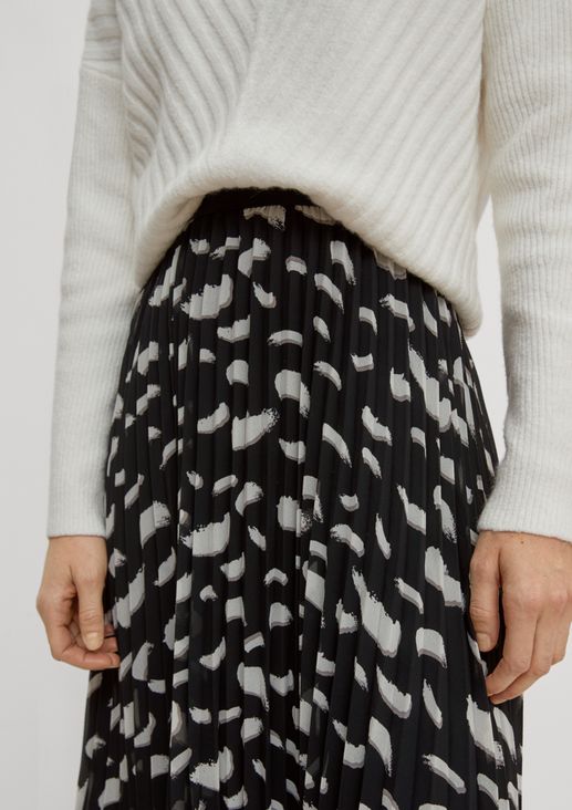 Skirt with plissé pleats from comma