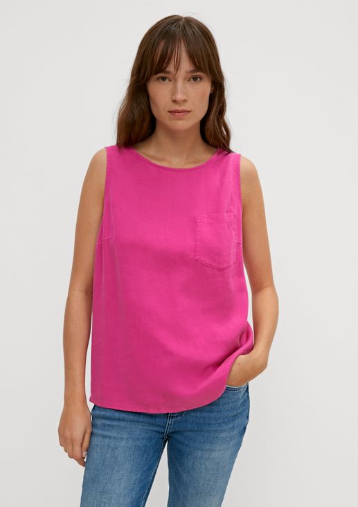 Sleeveless lyocell blouse from comma
